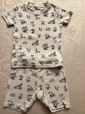Janie and Jack 100% Cotton Snoopy Vacation Pajama Set
